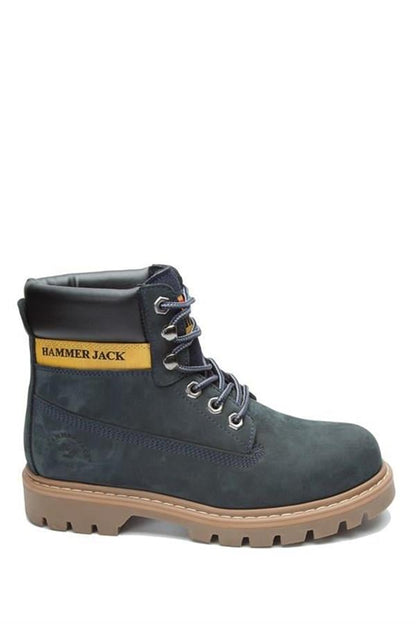 Real Leather Petrol Blue Women's Boots