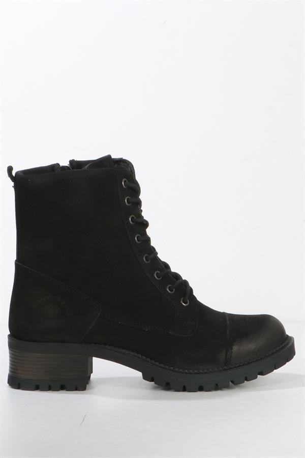 Real Leather Black Women's Boots