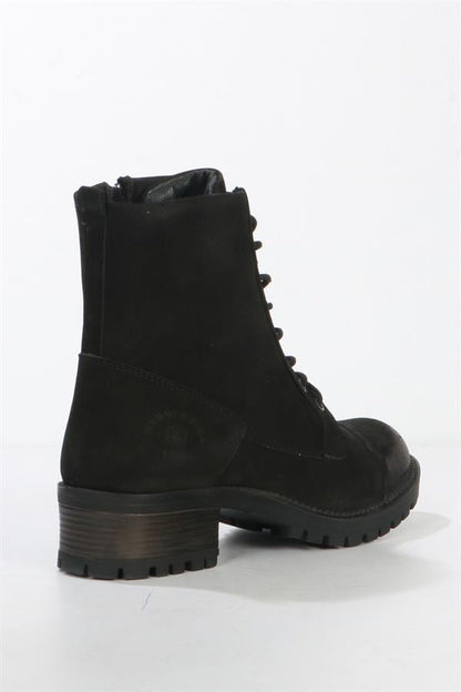 Real Leather Black Women's Boots