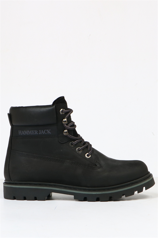 Real Leather Black Men's Boots