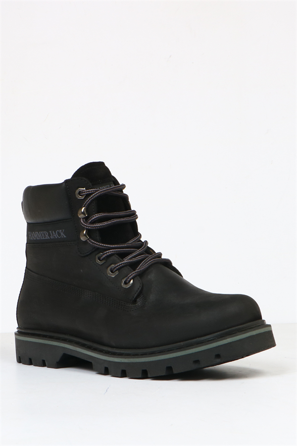Real Leather Black Men's Boots