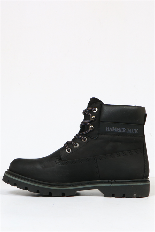 Real Leather Black Men's Boots