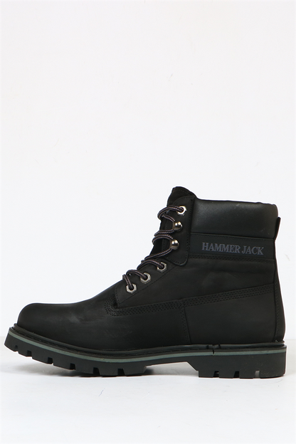Real Leather Black Men's Boots