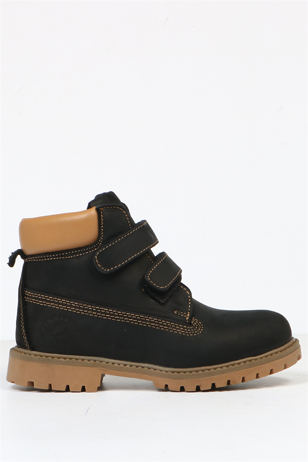 Real Leather Black Boots