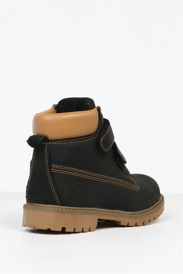 Real Leather Black Boots