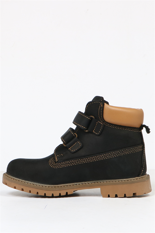 Real Leather Black Boots