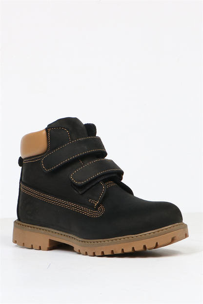 Real Leather Black Boots