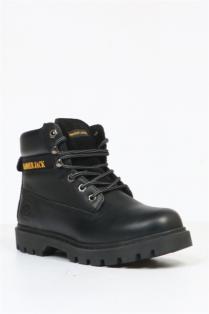 Real Leather Black Women's Boot