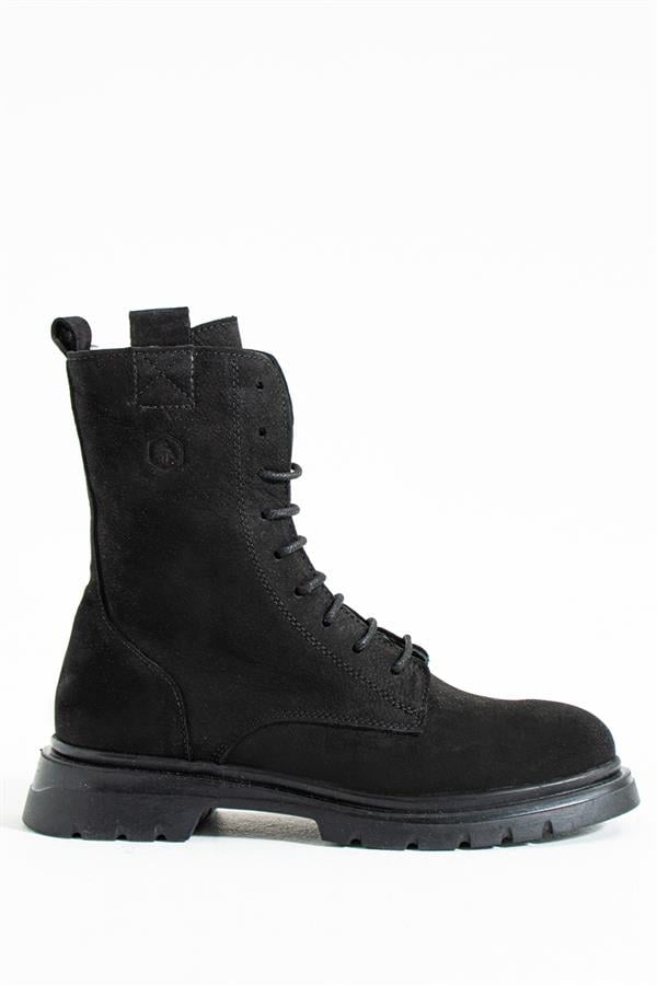 Real Leather Black Women's Boots