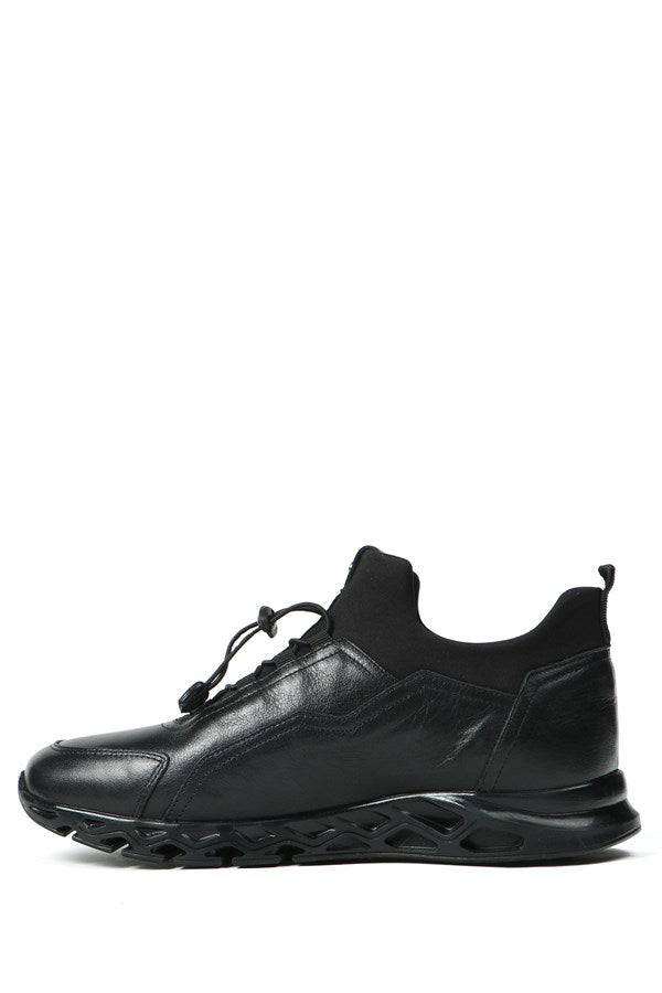 Real Leather Black Men's Shoes