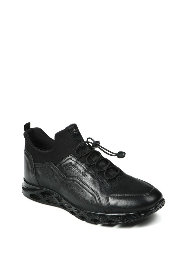Real Leather Black Men's Shoes