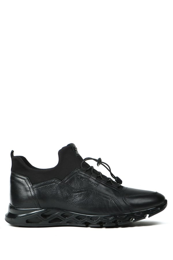 Real Leather Black Men's Shoes