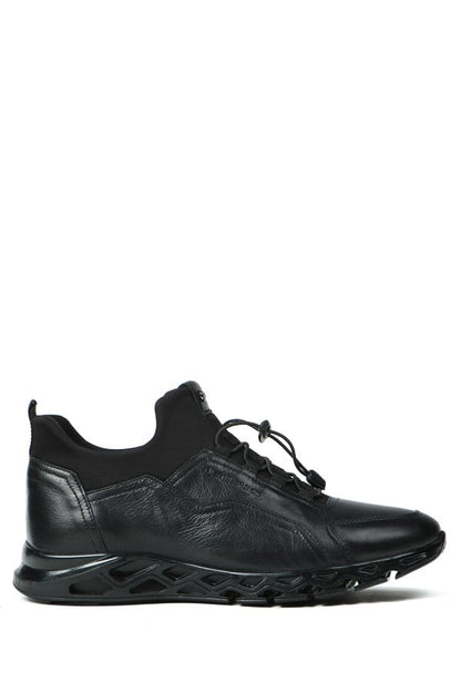 Real Leather Black Men's Shoes