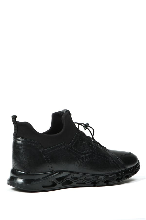 Real Leather Black Men's Shoes