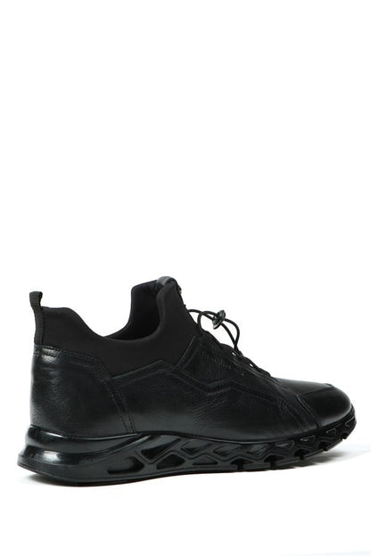 Real Leather Black Men's Shoes