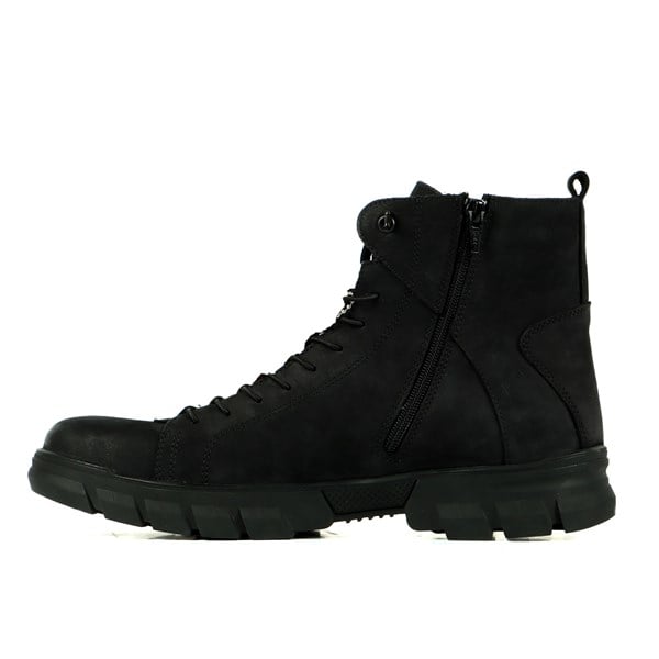Aversa True Leather Black  Men's Boots