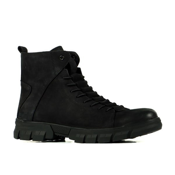 Aversa True Leather Black  Men's Boots