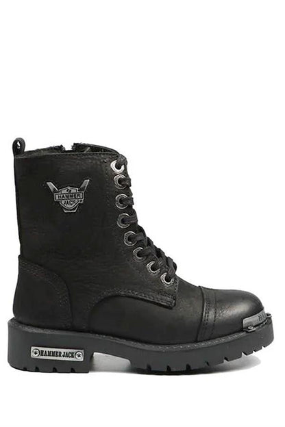 Genuine Leather Black Boys Boots