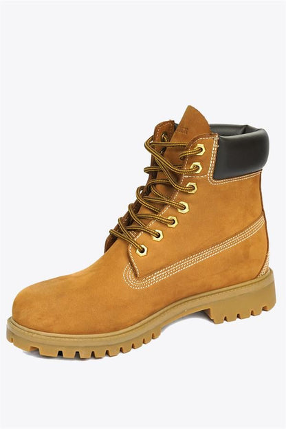Genuine Leather Cinnamon Men's Boots