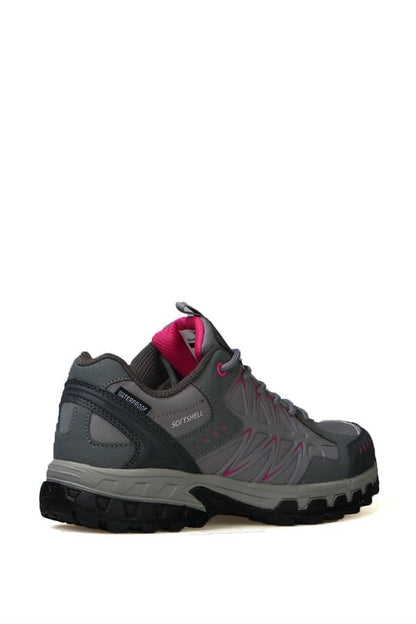 Pablo Is A Waterproof Grey Fushia Unisex Outdoor Shoe