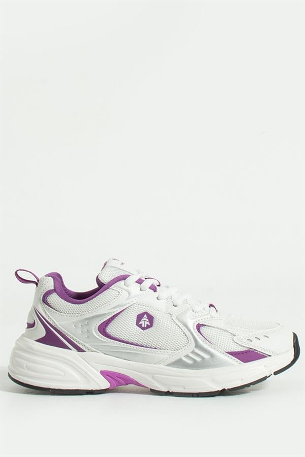 Songa White Purple Women's Sports Shoes