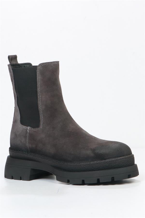 Genuine Leather Anthracite Outdoor Women's Boots