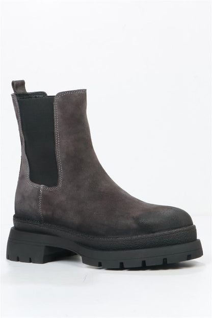 Genuine Leather Anthracite Outdoor Women's Boots