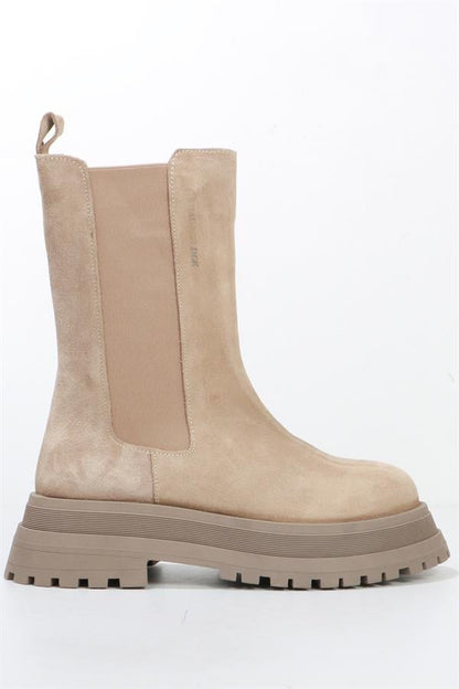Genuine Leather Stone Suede Outdoor Women's Boots