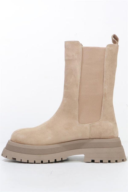 Genuine Leather Stone Suede Outdoor Women's Boots