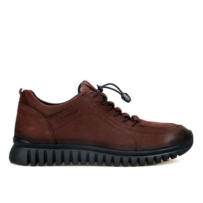 Genuine Leather Coffee Men's Shoes