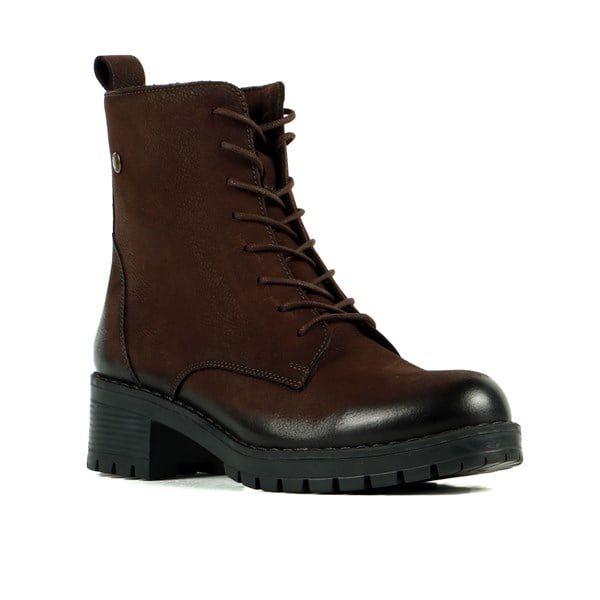 Seina Genuine Leather Outdoor Coffee Female Boots
