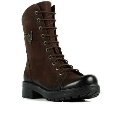 Genuine Leather Brown Women's Boots