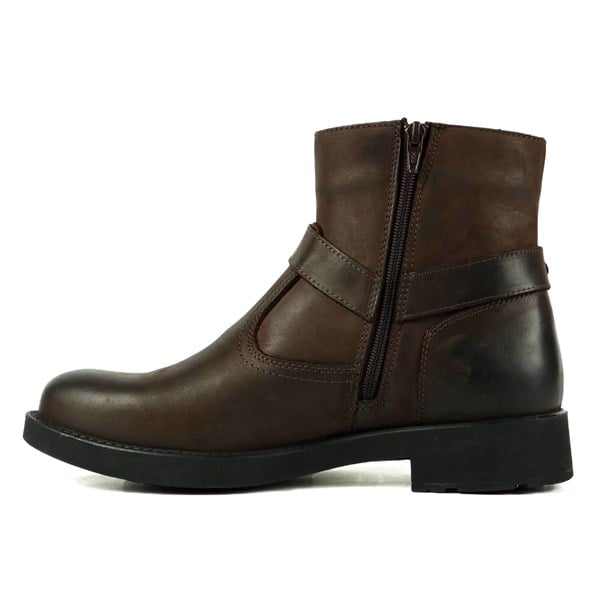 Real Leather Coffee Crazy Outdoor Men's Boots