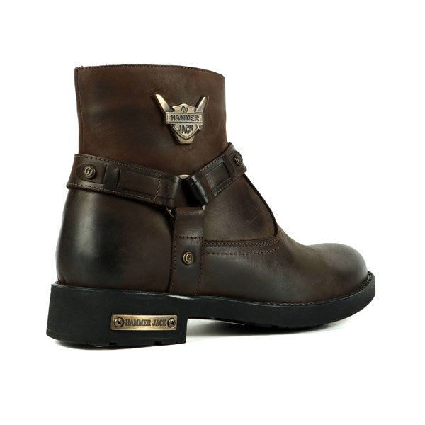 Real Leather Coffee Crazy Outdoor Men's Boots