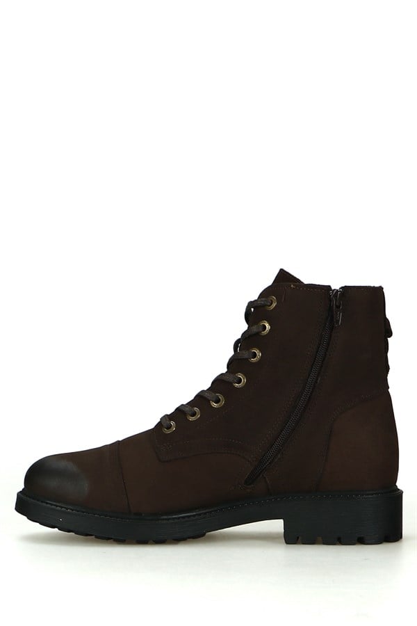 Real Leather Coffee Step Dock Outdoor Men's Boots