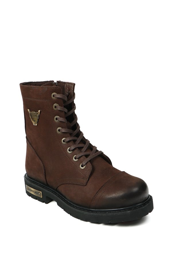 Genuine Leather Brown Men's Boots