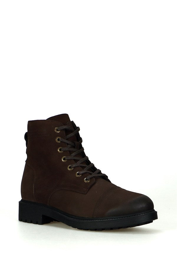 Real Leather Coffee Step Dock Outdoor Men's Boots