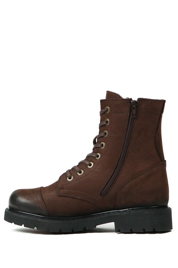 Genuine Leather Brown Men's Boots