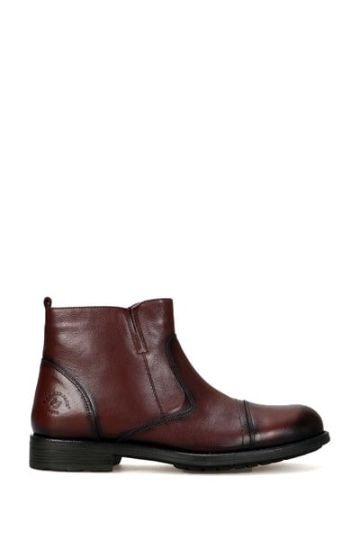 Genuine Leather Coffee Folce Outdoor Men's Shoes
