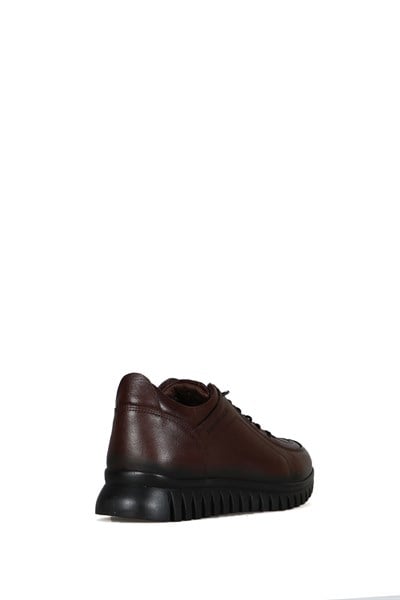 Genuine Leather Coffee Folce Men's Shoes
