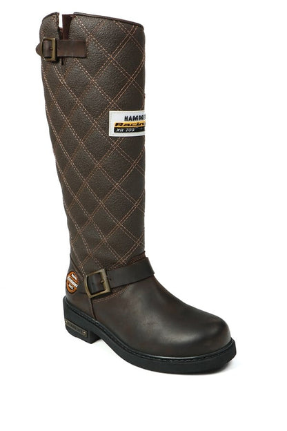 Genuine Leather Coffee Female Boots