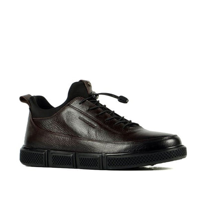 Genuine Leather Brown Men's Shoes