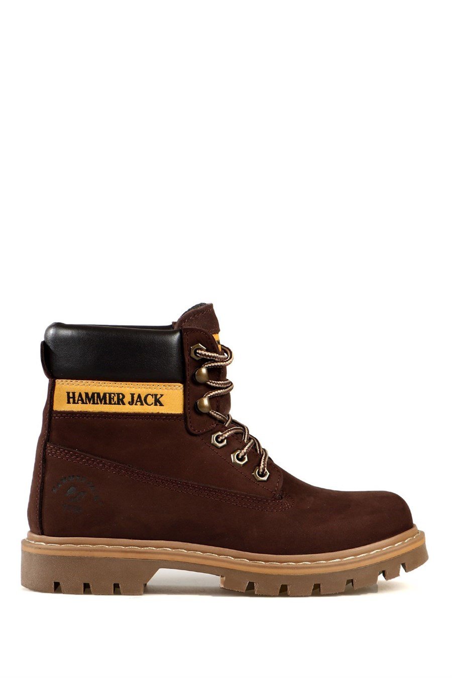 Genuine Leather Coffee Stick Men's Boots