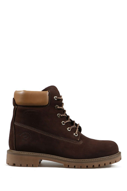 Genuine Leather Coffee Men's Boots