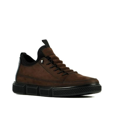 Real Madrid Leather Coffee  Men's Everyday Footwear