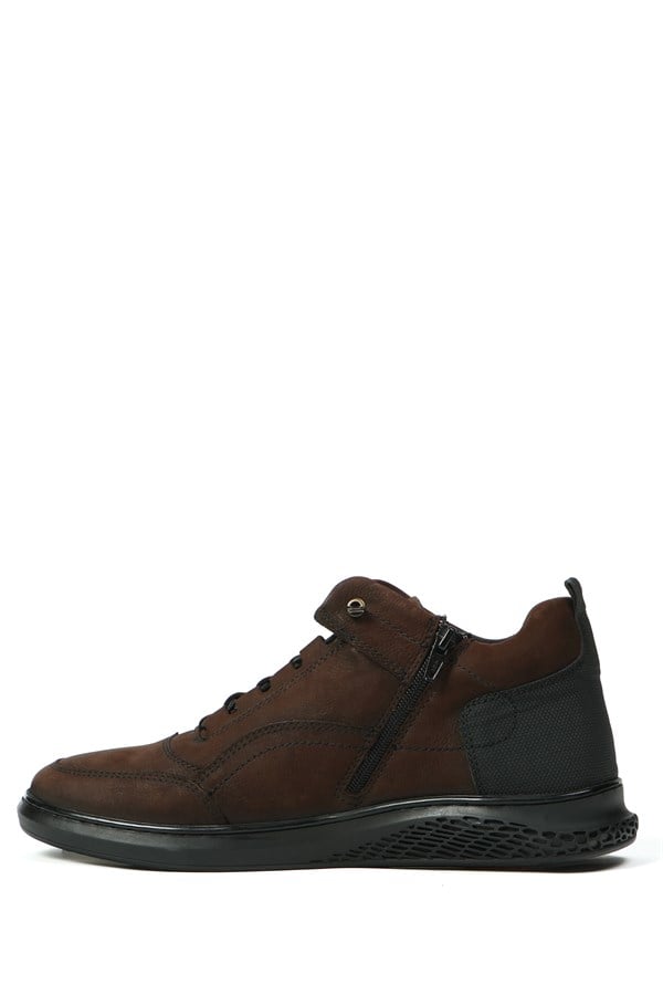 Macon Genuine Leather Coffee  Men's Boots