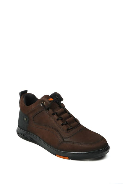 Macon Genuine Leather Coffee  Men's Boots