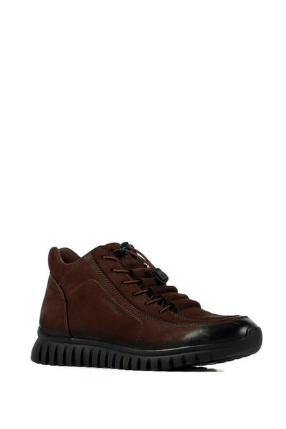 Genuine Leather Coffee Outdoor Men's Shoes