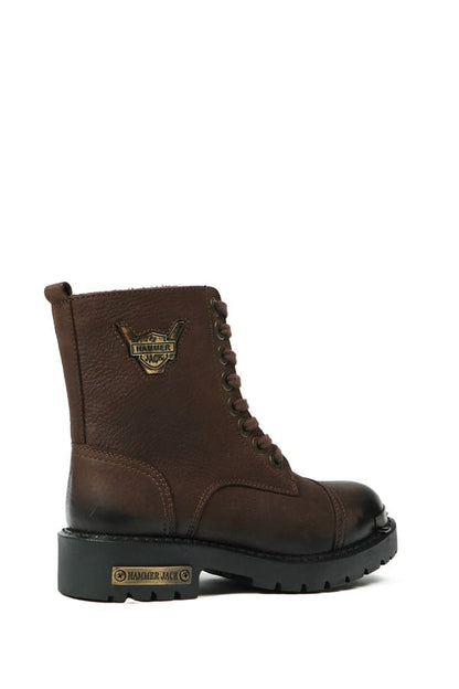 Genuine Leather Coffee  Children's Boots