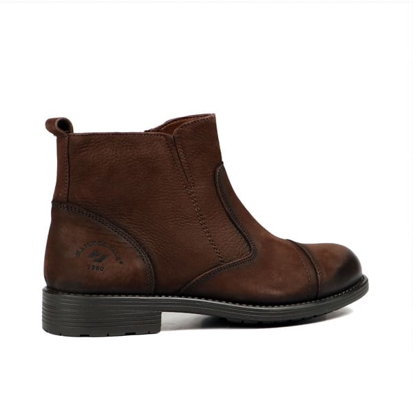 Genuine Leather Coffee Outdoor Men's Boots